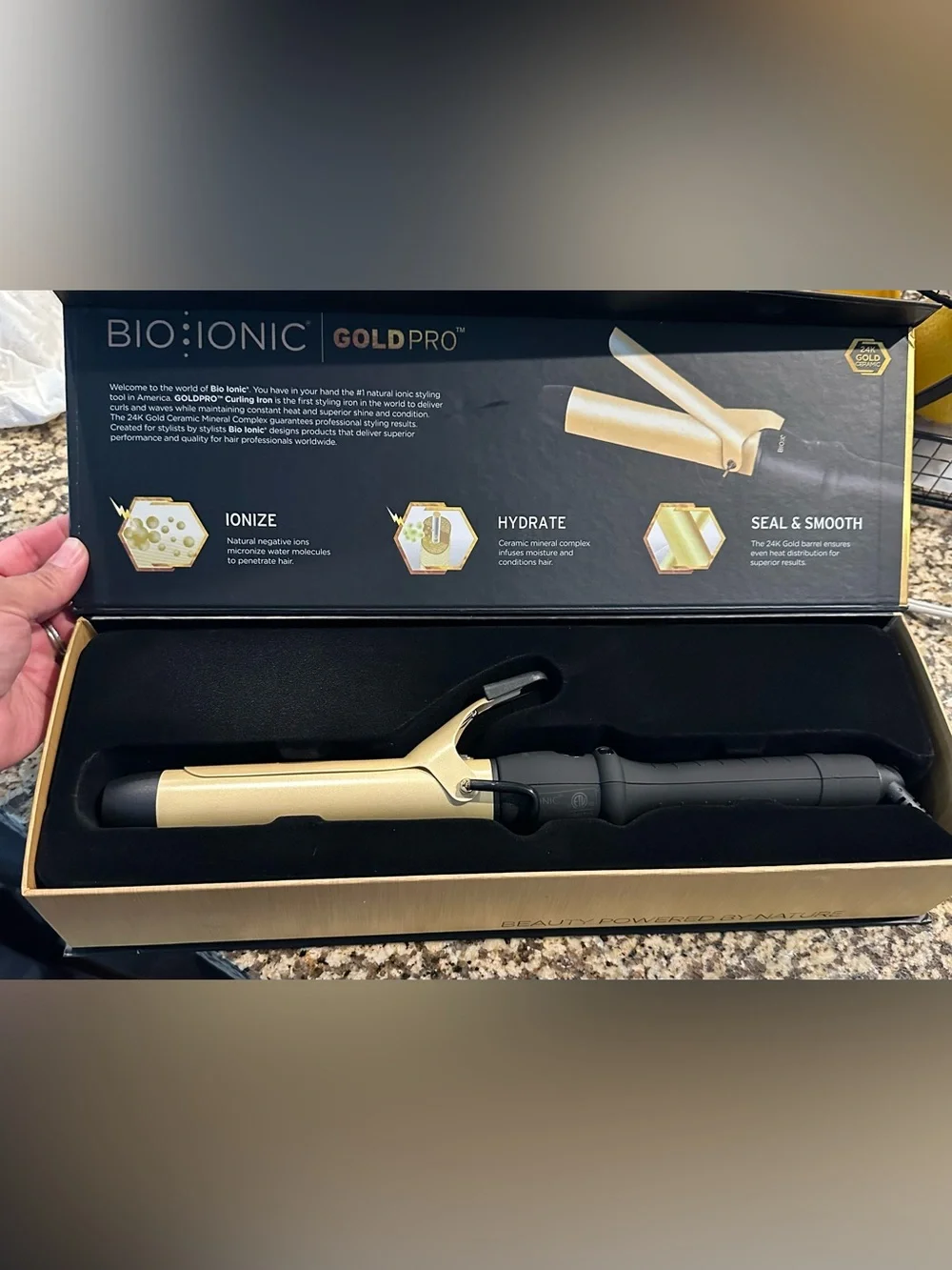 Bio Ionic GoldPro 1.25in curling Iron